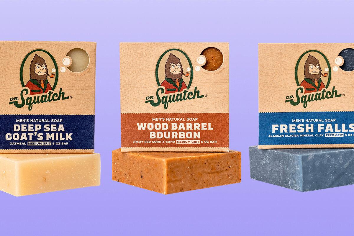 Dr. Squatch Wood Barrel Bourbon Soap - 5oz Free Shipping